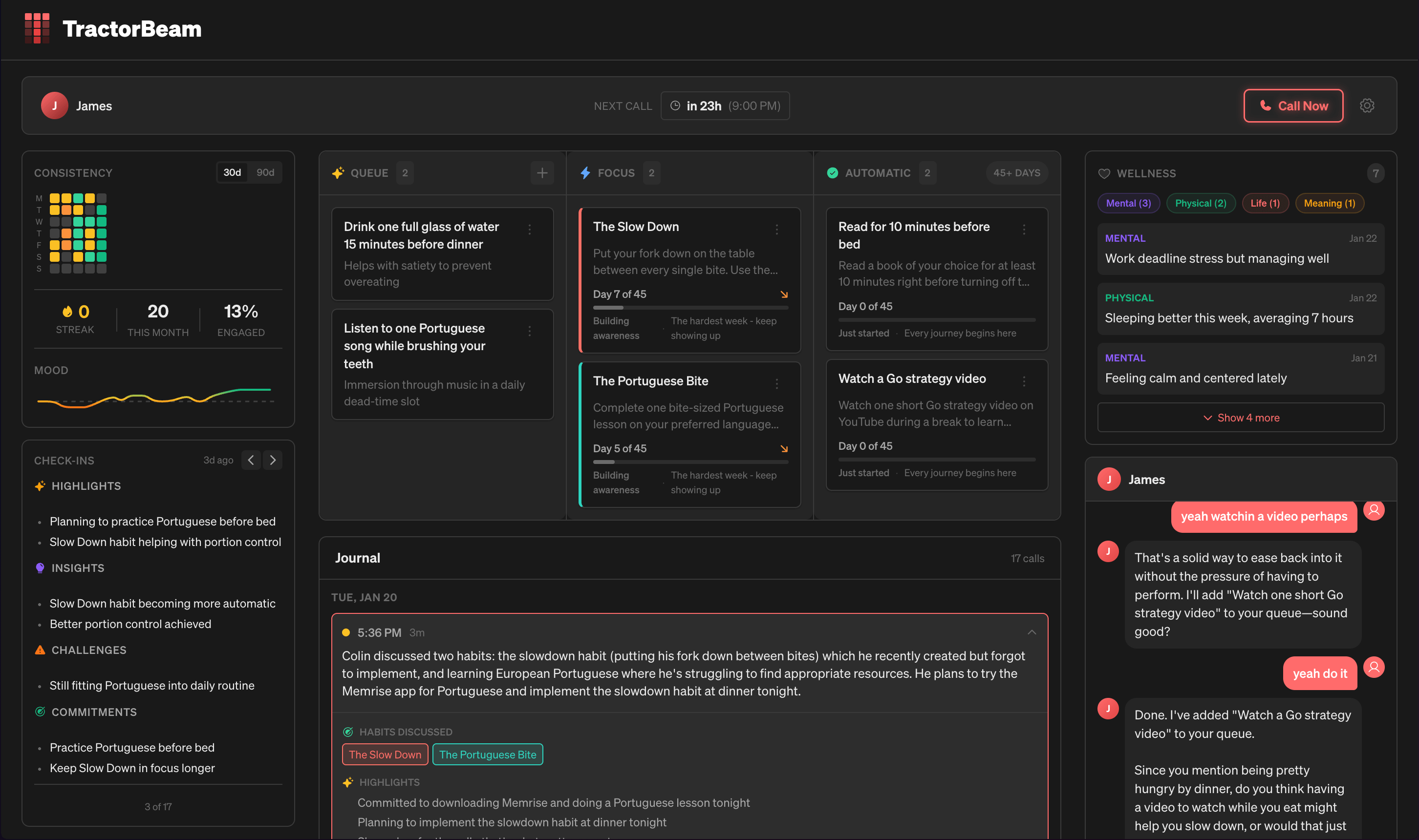 TractorBeam Dashboard